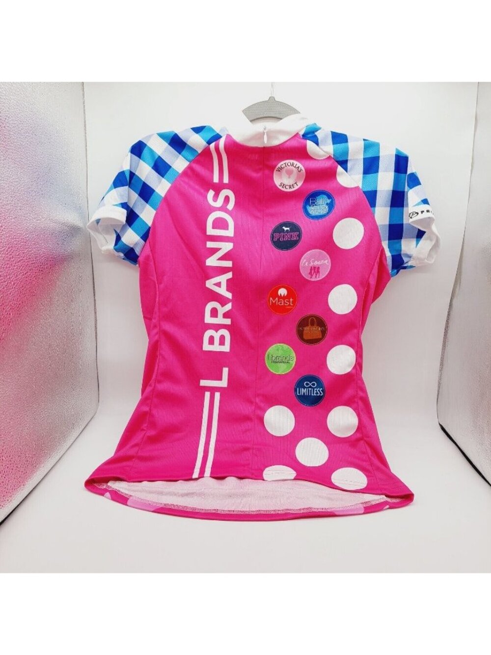 Victoria's Secret Pink Primal Pelotonia Cycling Jersey Size Medium "L Brands"